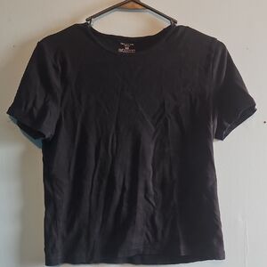 Jones New York Black Short Sleeve Tee